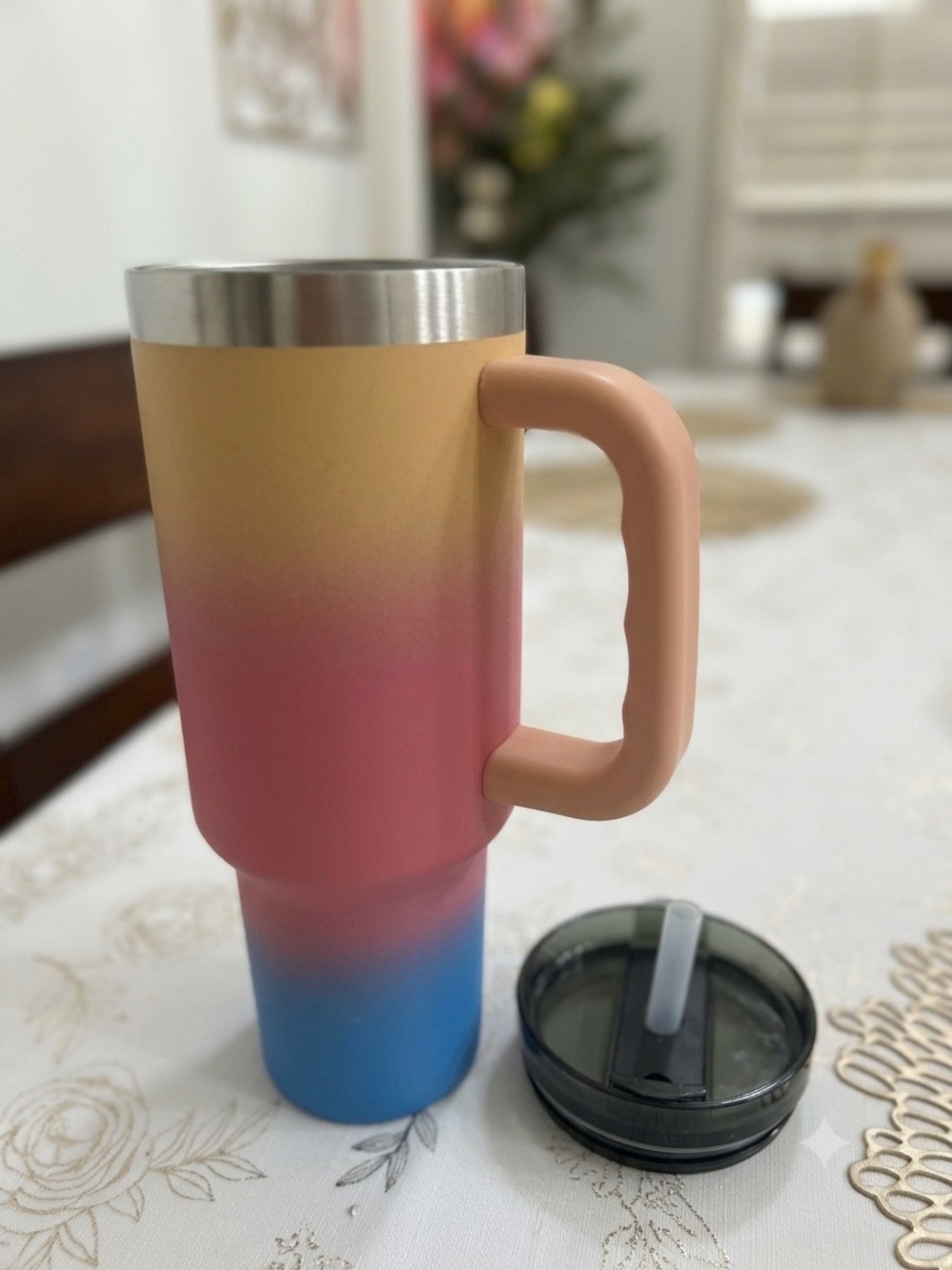 Ozark Trail 40oz Vacuum Insulated Stainless Steel Tumbler Gradient - Picture 3 of 7